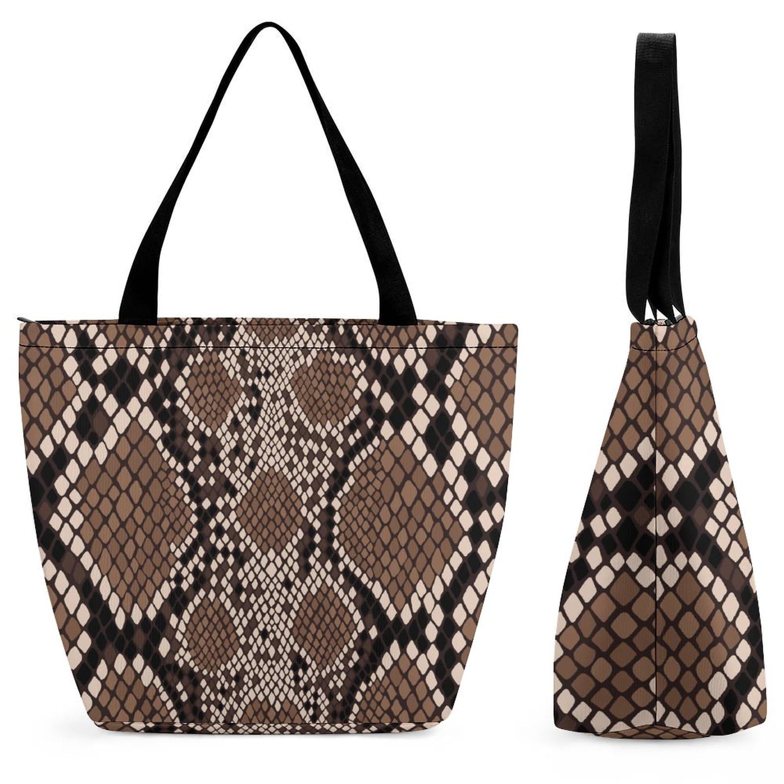 Brand Design Genuine Python Skin Leather Handbag Tote Bag For Lady