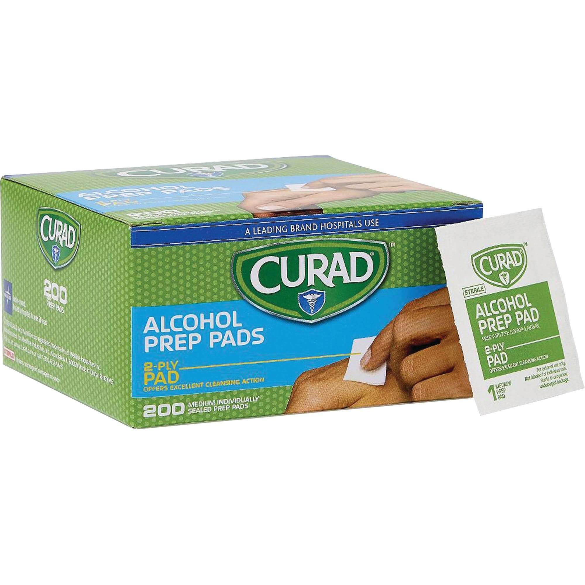 Curad Alcohol Prep Pads 200 Ea