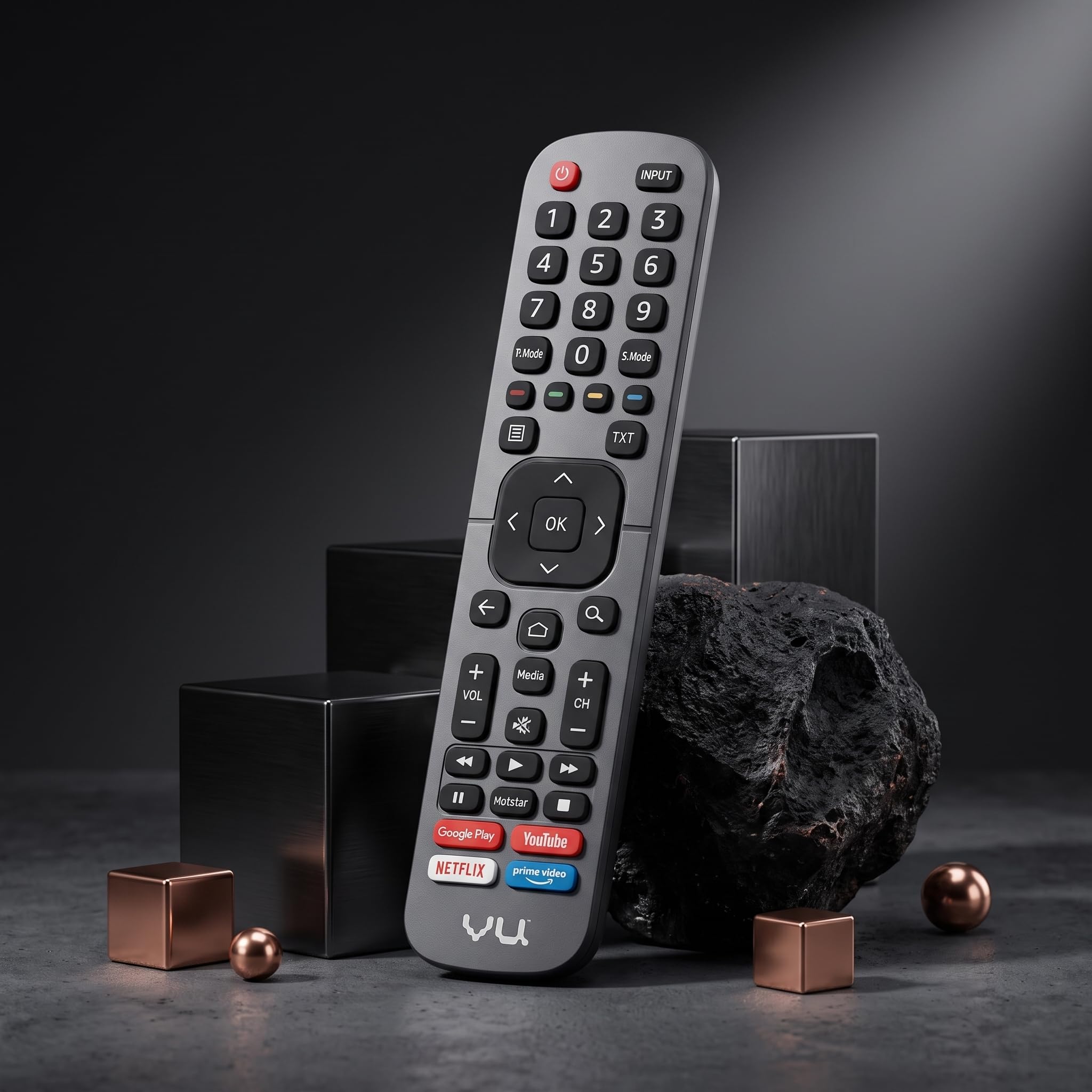 K2 Remotes Compatible for VU Smart TV Remote – Replacement for EN2BX27V & EN2BY27V Models | Works with VU 32US & 43US LED FHD Android TVs | Non Voice IR Remote | Exact Match Required — Amazon image 2