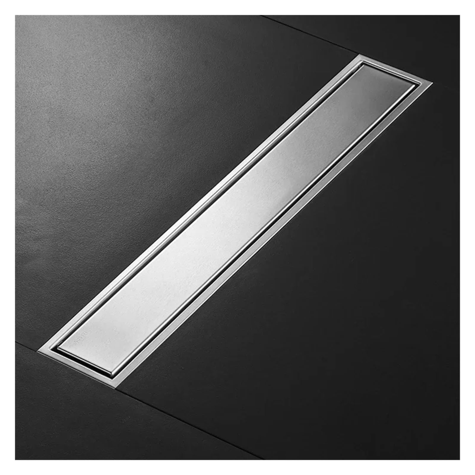 Desagüe de Suelo Invisible de Acero Inoxidable 304 para Ducha - Accesorios de baño Ocultos, Lado d, 10x50cm, antiobstrucción, fácil Limpieza, diseño Moderno para Cuartos húmedos.