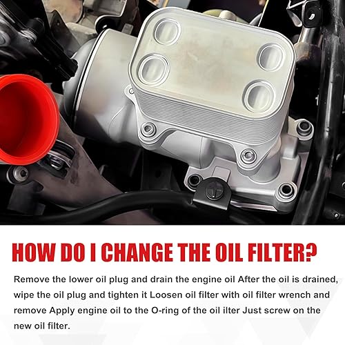 Miniatura 5 de Conjunto de carcasa de filtro de aceite de aluminio mejorado para VW Amarok Passat 2.0L 2012-2014 A3 Q3 2.0L 2012-2014 Reemplaza# 03L115389H