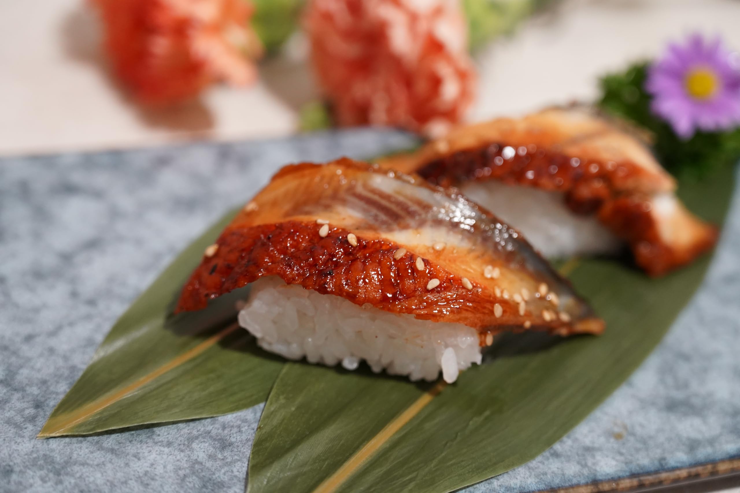 Rainlily Wen Hojas de bambú, 50 unidades, sustitutos de hoja de plátano de bambú, sustitutos de hoja de ti, sustitutos para cocinar sushi al vacío, envoltura de hojas de bambú, alimentos, decoración