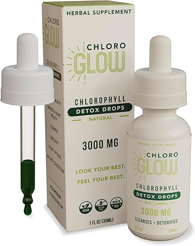 Clorofila líquida orgánica clorofila líquida natural gotas de clorofila de agua desintoxicante, potenciador de inmunidad, apoyo del metabolismo