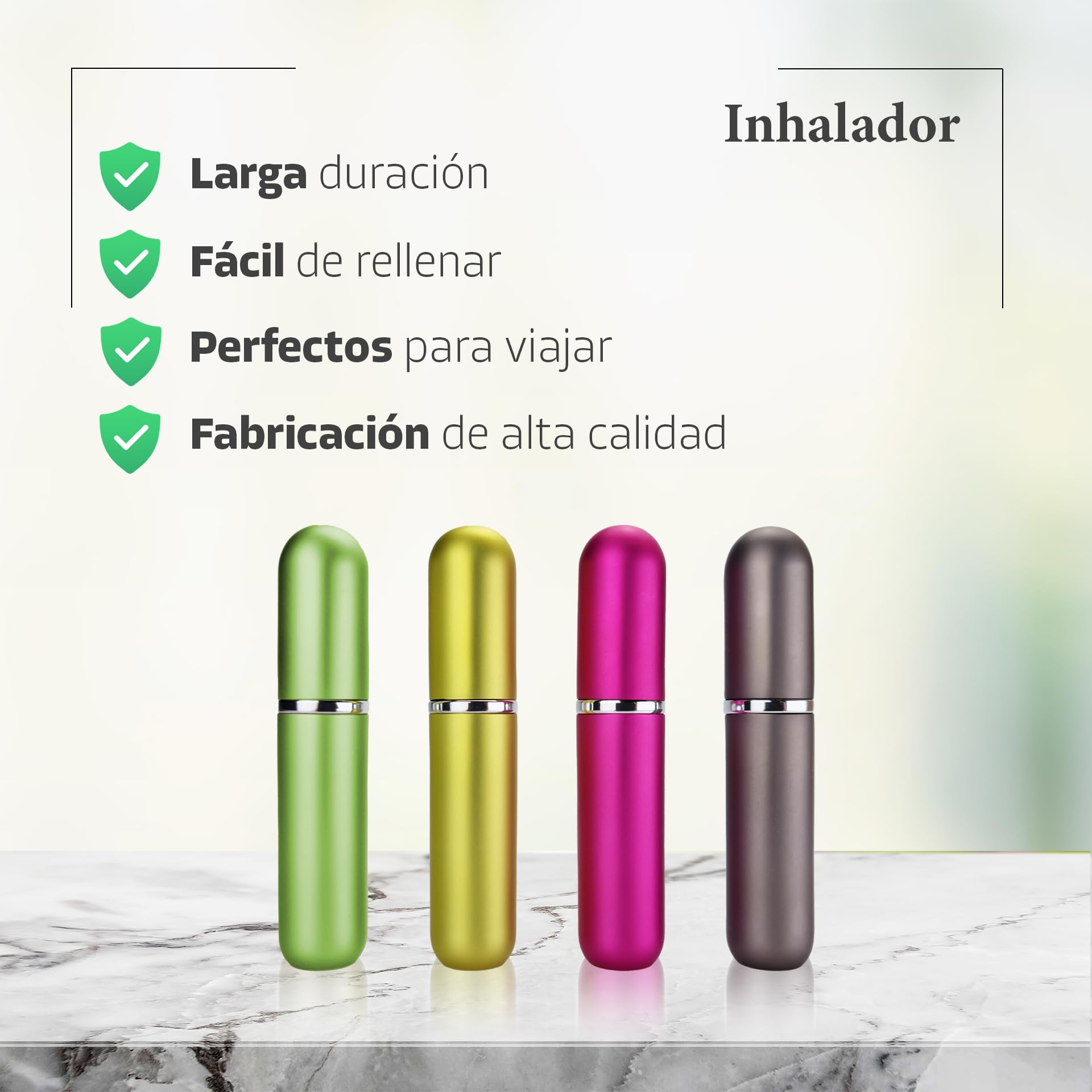 SOS Kit de entrenamiento olfativo 1 con inhaladores nasales – Entrena tu olfato y recuperación olfativa tras la pérdida del olfato – 100% aceites esenciales: eucalipto, rosa, limón y clavo