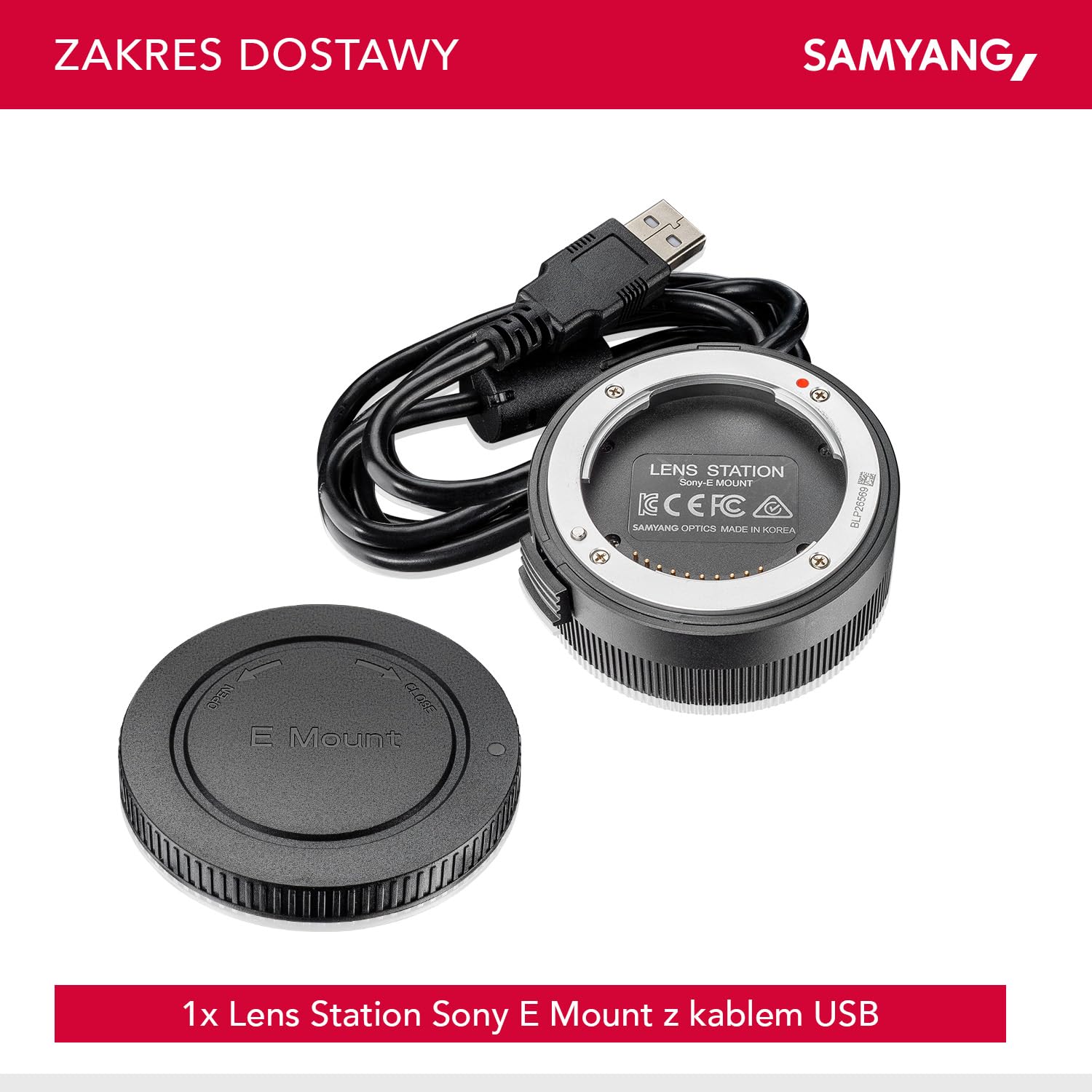 Samyang Sony E Af 7889 Adapter do Obiektywu, Czarny, ‎9,5 x 13 x 8,2 cm