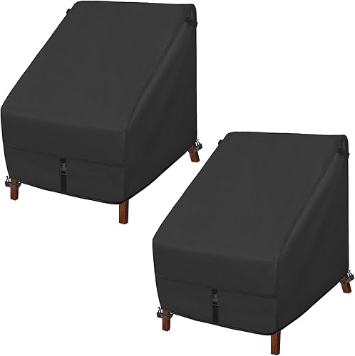 Miniatura 8 de Porch Shield Fundas para sillas de patio, impermeables, para asiento profundo, para silla de césped, 30 pulgadas de ancho x 33 pulgadas de