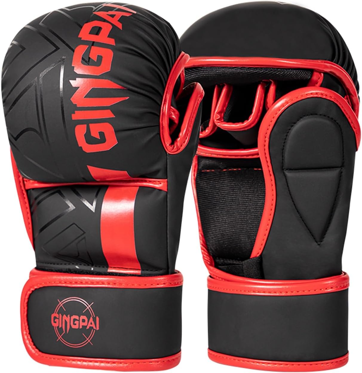 Half-Finger Boxing Fight Gloves, Half Finger Training Gloves fit for Taekwondo Sparring,Muay Thai, Martial Arts(Karav MAGA),Karate,Combat Class