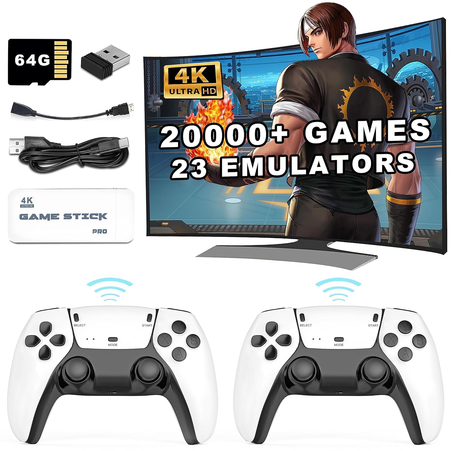 See full amazon price history chart for esportic Wireless Retro Game Stick - 20000+ Games and Play Video Game Consoles with 2.4G Wireless Controllers, 64GB TF Card with 23 Emulators HDMI Output for Gamers of All Ages, (Assorted Color) esportic Wireless Retro Game Stick - 20000+ Games and Play Video Game Consoles with 2.4G Wireless Controllers, 64GB TF Card with 23 Emulators HDMI Output for Gamers of All Ages, (Assorted Color) (B0DBDW28PR) Amazon Price History, Amazon Price Tracker