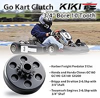 Vista 2 de Embrague Go Kart 3/4" Orificio 10 Dientes Para Cadena 40/41/420, Embrague Centrífugo Para Cadena Mini Bicicleta 10T Compatible con Predator 212 6.5HP