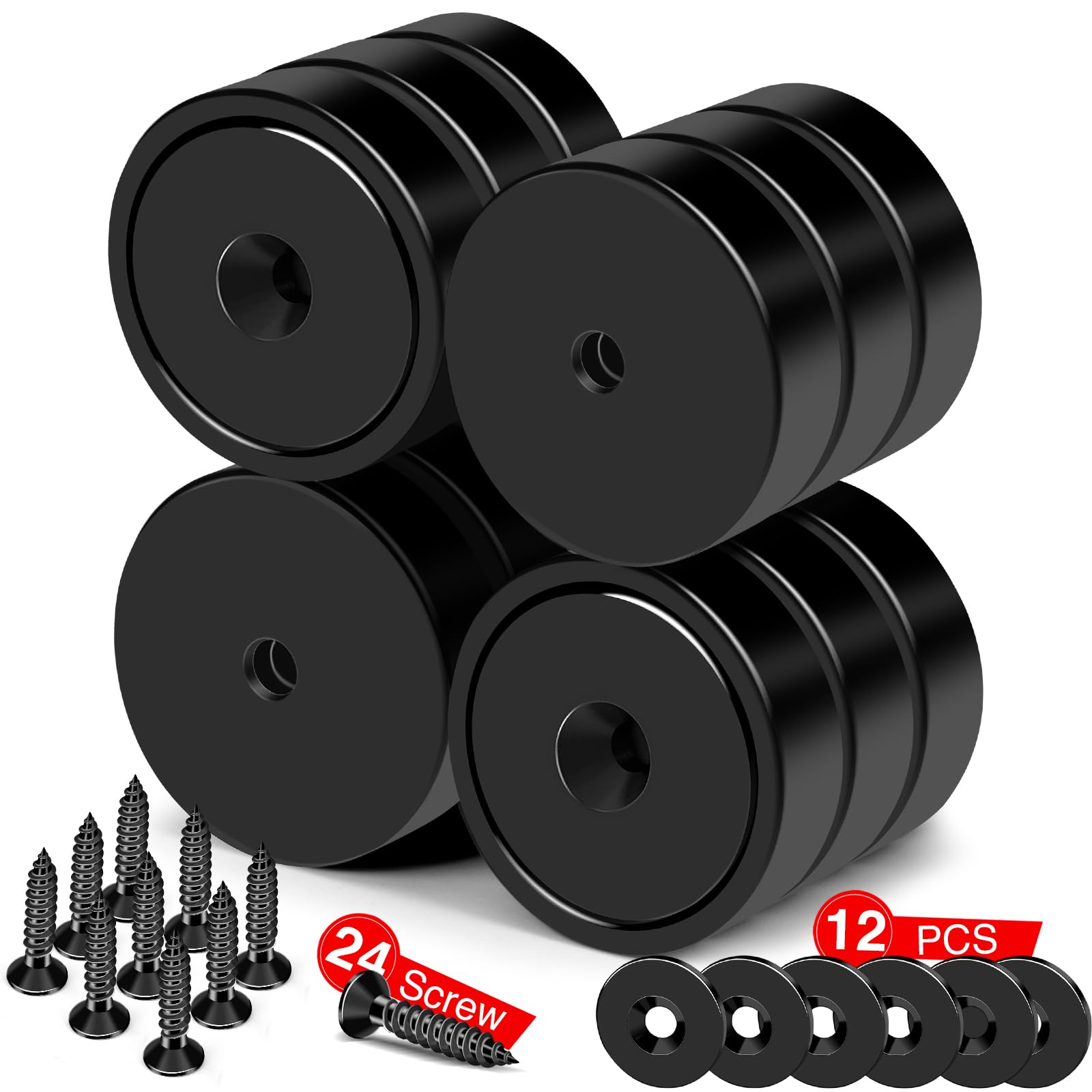 MIKEDE Magnetic Hooks Heavy Duty 150LB Strong Magnet with Screw Hole — Amazon image 8