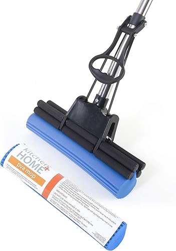 Miniatura 6 de Kitchen + Home PVA - Recambios de cabezal de fregona con rodillo de esponja (3 unidades)