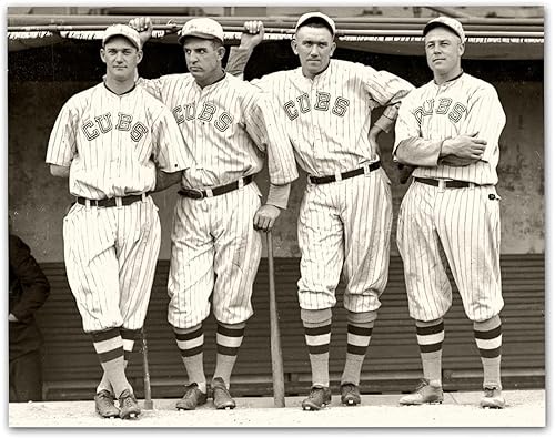 Miniatura 11 de Make Em Laugh - Chicago Cubs Baseball Players 1927 - Decoración de pared de béisbol de 11 x 14 pulgadas sin marco - Gran decoración de habitación,