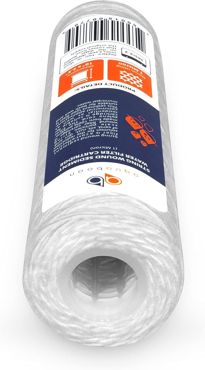 80% оƒƒ Dіѕсоunt Aquaboon 1 Micron 10 x 2.5 String Wound Sediment Water Filter Cartridge | Universal Replacement for Any 10 inch RO Unit | Compatible with WFPFC4002, CW-F, PFC4002, SWC-25-1001, SWF-25-1001, 6-Pack 🔥 Crаzу Dеаlѕ Aquaboon 1 Micron 10 x 2.5 String Wound Sediment Water Filter Cartridge | Universal Replacement for Any 10 inch RO Unit | Compatible with WFPFC4002, CW-F, PFC4002, SWC-25-1001, SWF-25-1001, 6-Pack