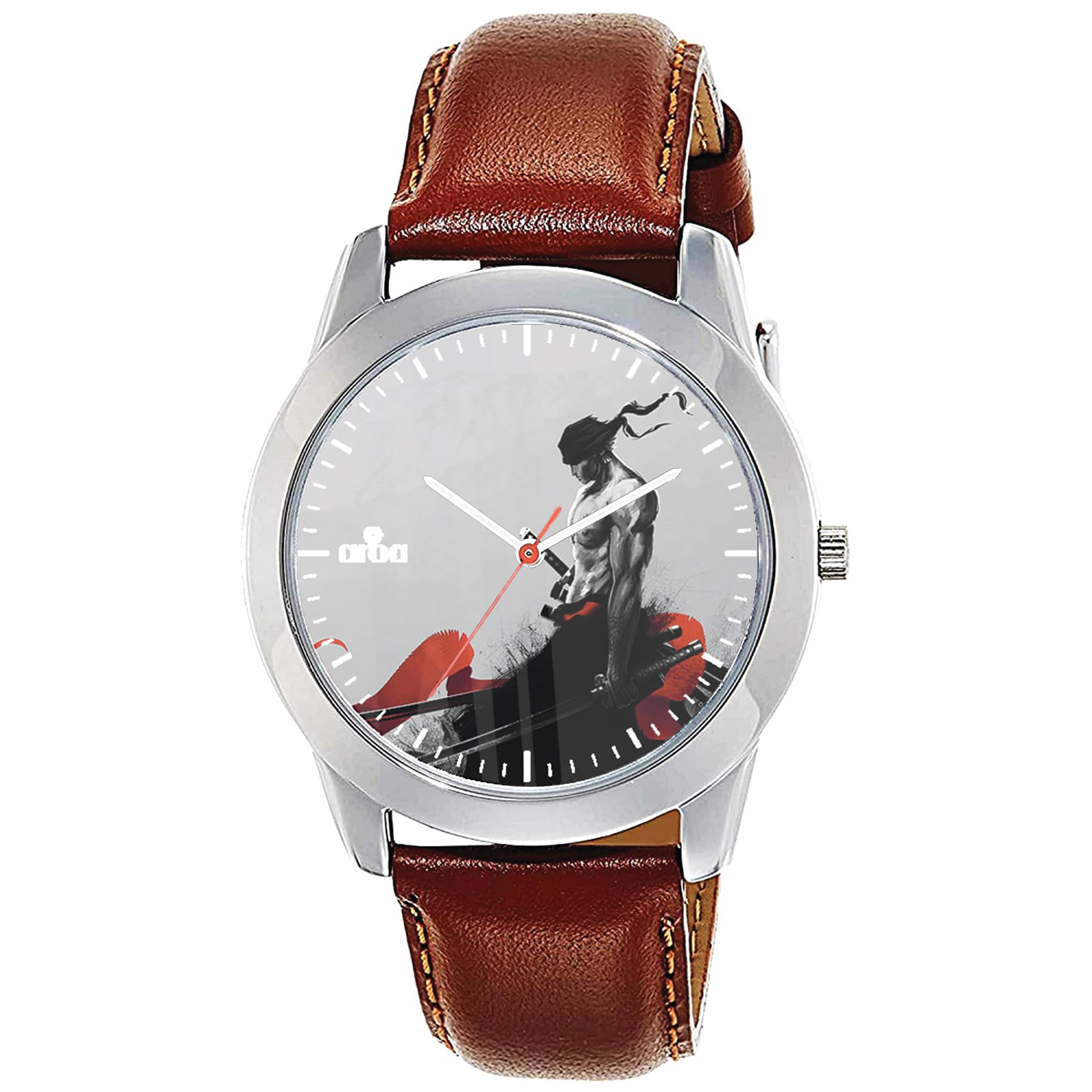 AROA Watch for Men with Samurai Style One Piece Roronoa Zoro Model :837 in Steel Metal Type Brown Strap Analog Watch Grey Dial for Men Stylish Watch for Boys (B0CC2V65JC) Amazon Price History, Amazon Price Tracker
