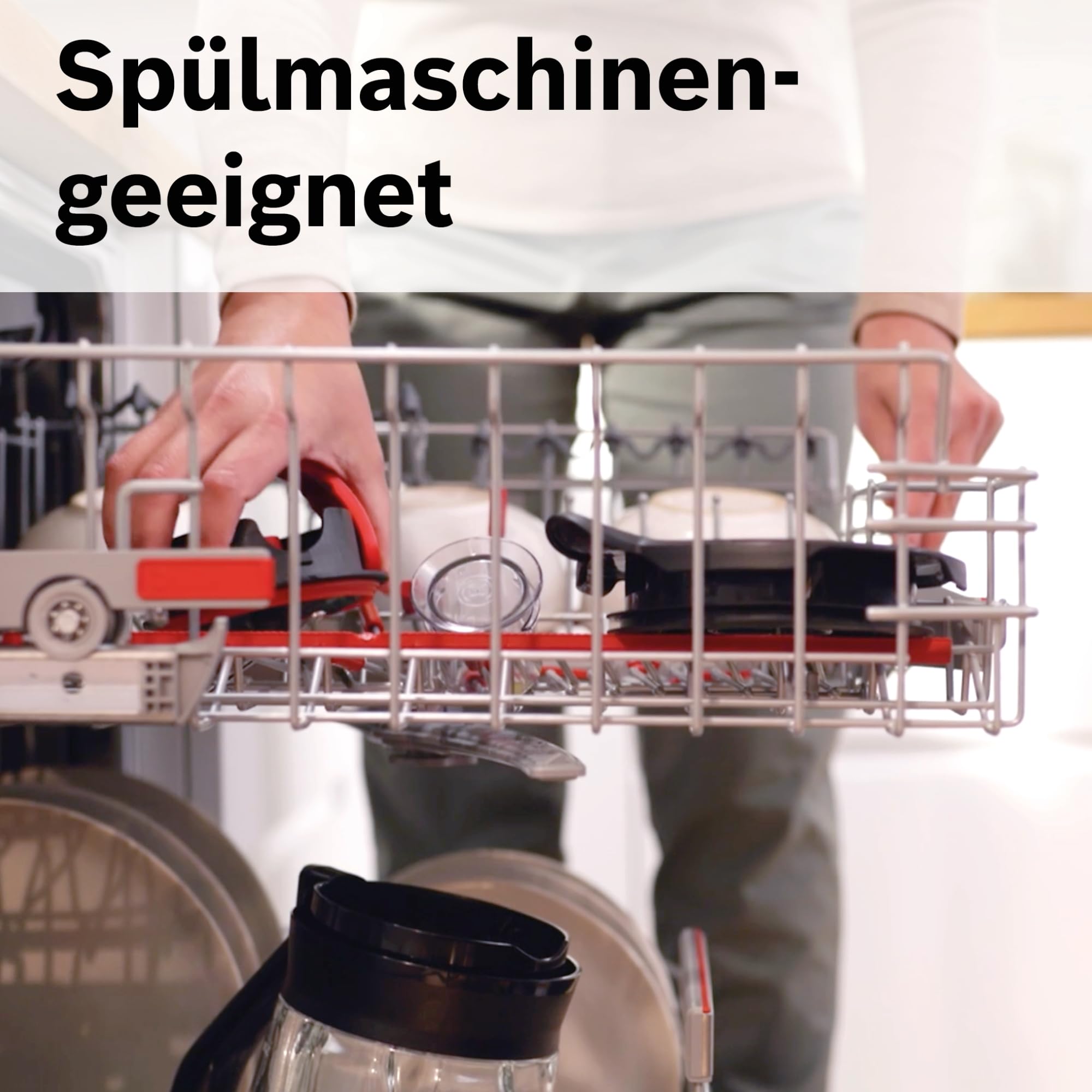 Bosch Mixer MUZ9MX2, Zubehör für Küchenmaschine Serie 8, OptiMUM und Standmixer VitaPower Serie 4, 2,3 L, ThermoSafe Glas, spülmaschinenfest, perfekt für Crushed-Ice, Smoothie-Maker, Suppe
