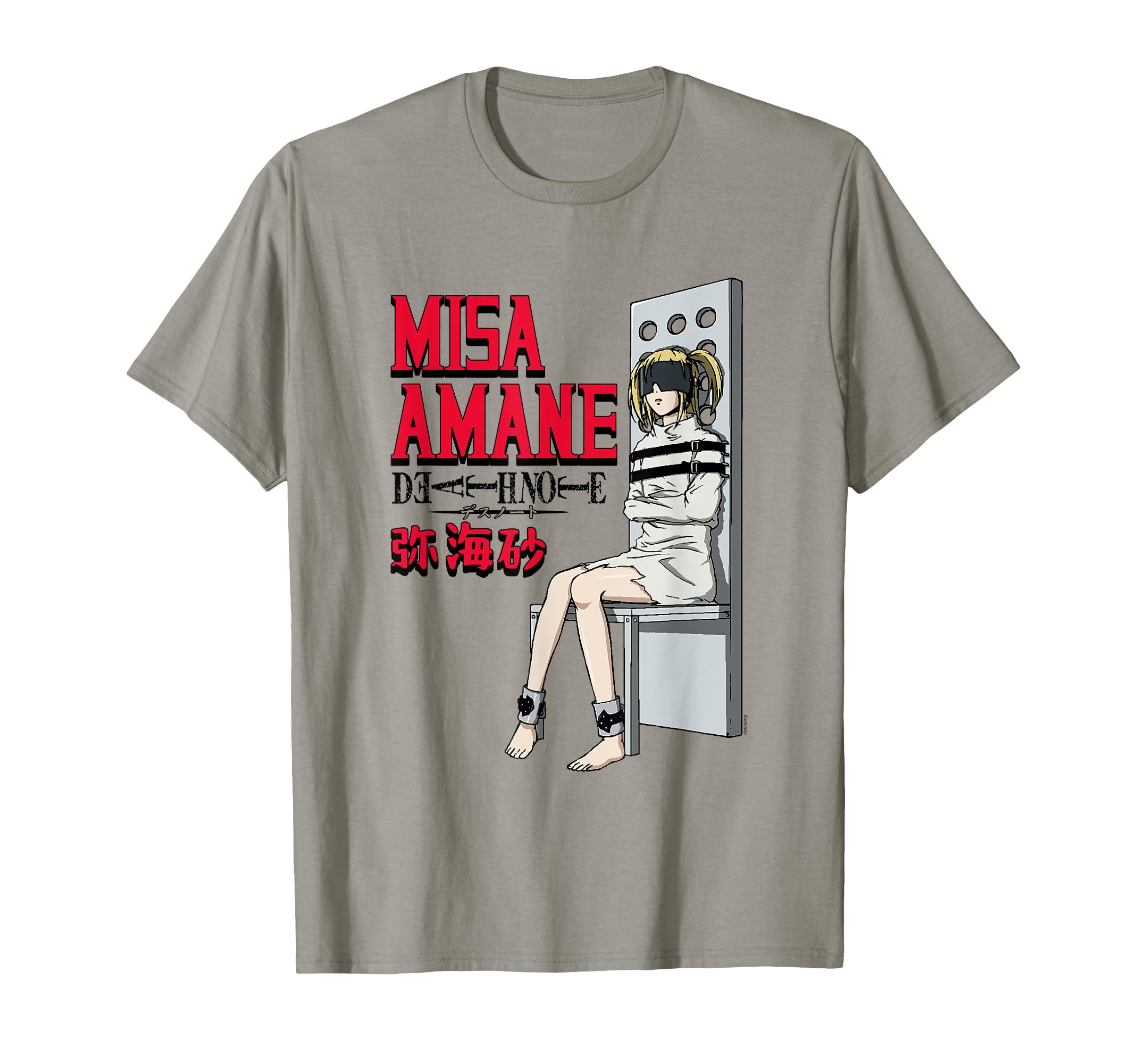 Death Note Misa Amane in Chair Anime T-Shirt OEKO-TEX STANDARD 100