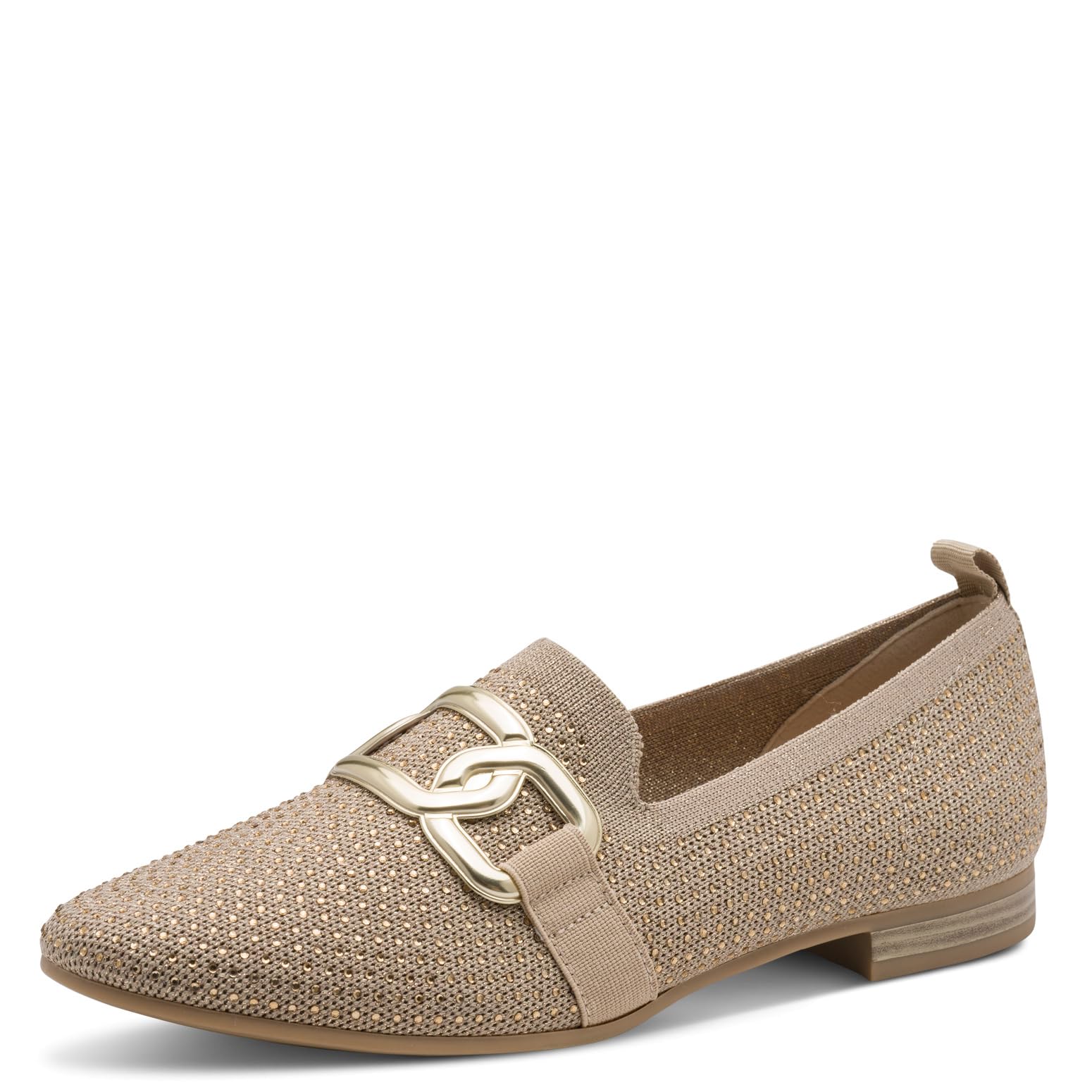 MARCO TOZZI Women's Loafers Soft Feel Me Footbed Vegan Modern, Beige (Dune), 6 UK