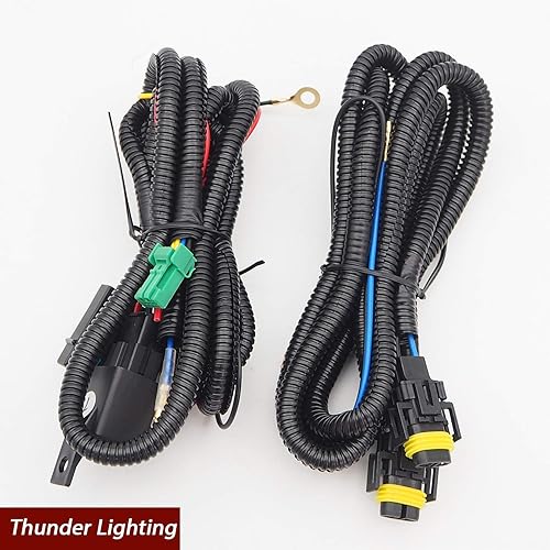 Miniatura 6 de Juego de 2 luces antiniebla con bisel + arnés + interruptor + bombillas – para Nissan Altima Sedan 2016-2018 reemplazo directo 622569HS0B 622579HS0B