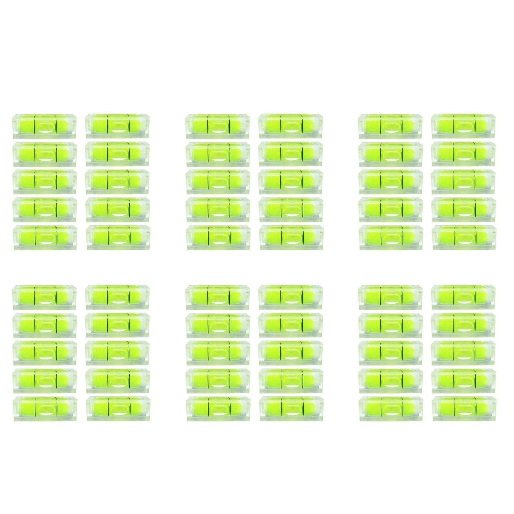 Jnchdghwa As Shown 60Pcs Mini Bubble Spirit Level 10X10x29mm Square Levels For Wall Frames Art Displays Picture Hanging Rv Tripod Measuring