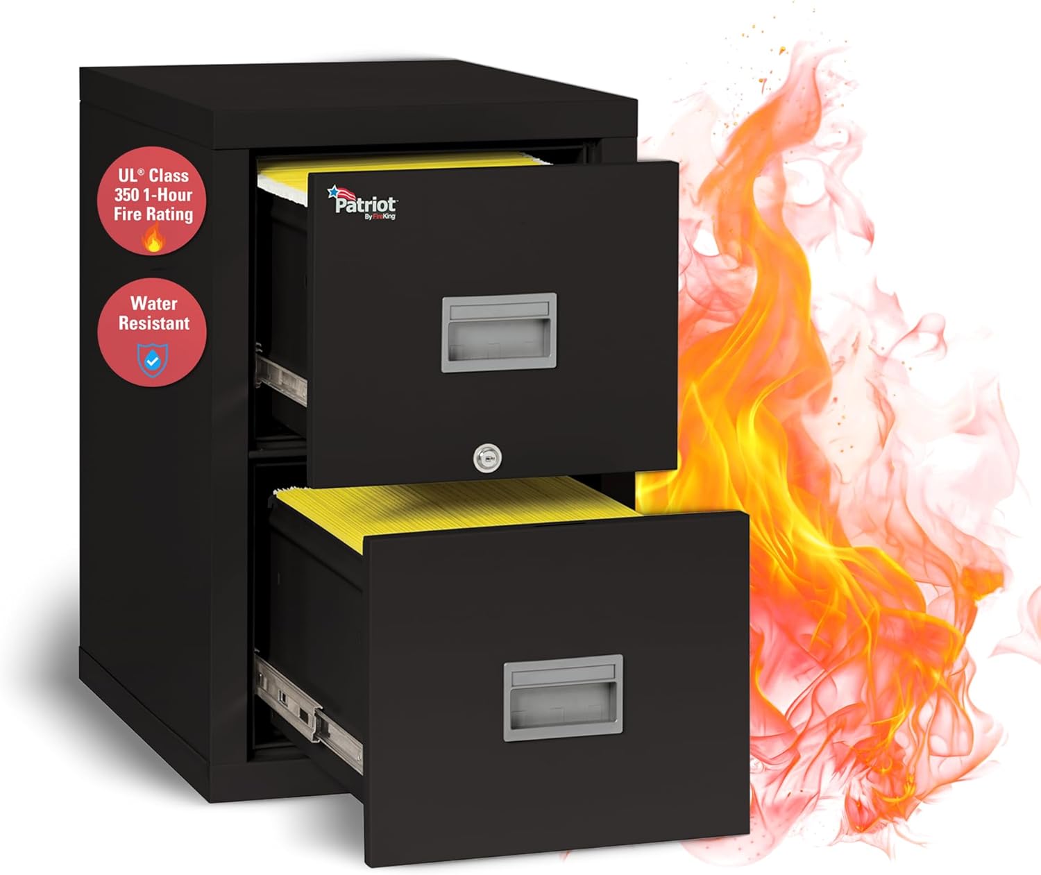Patriot 4-Drawer Fireproof Filing Cabinet with Water Resistance