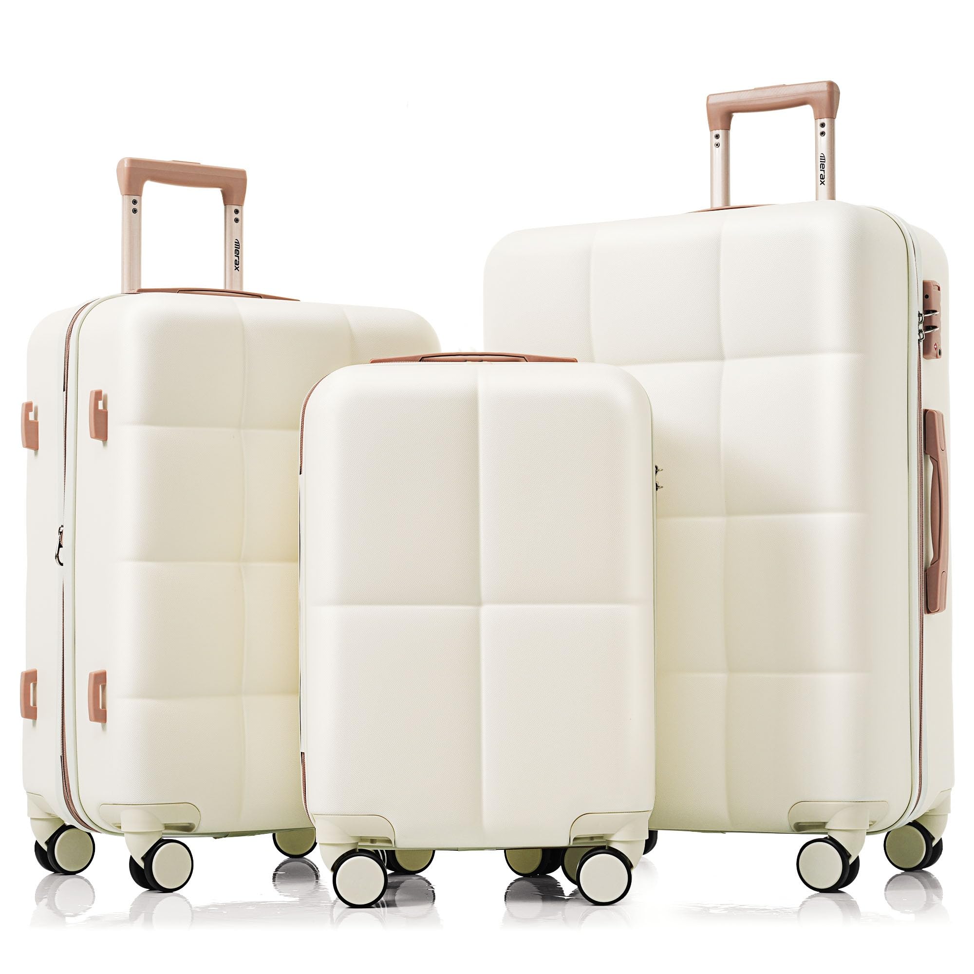 Luggage Sets 3 Piece, Luggage Set, Suitcases with Wheels, Hardside Hard Shell Travel Luggage with TSA Lock