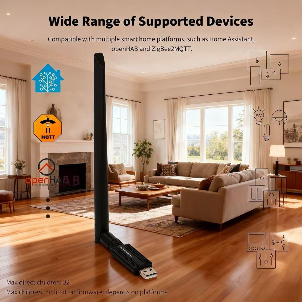 Zigbee 3.0 USB Dongle EFR32MG24 – Zigbee Coordinator for Home Assistant, Zigbee2MQTT & OpenHAB 4 719Xwlsd5OL. AC SL1280