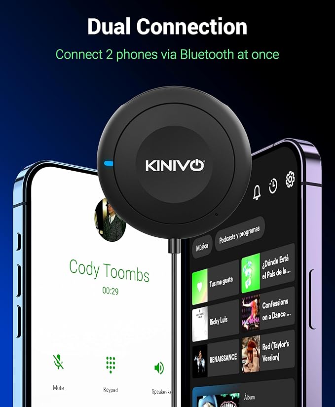 Kinivo BTC450 Kit Bluetooth para Coche Manos Libres miniatura 4