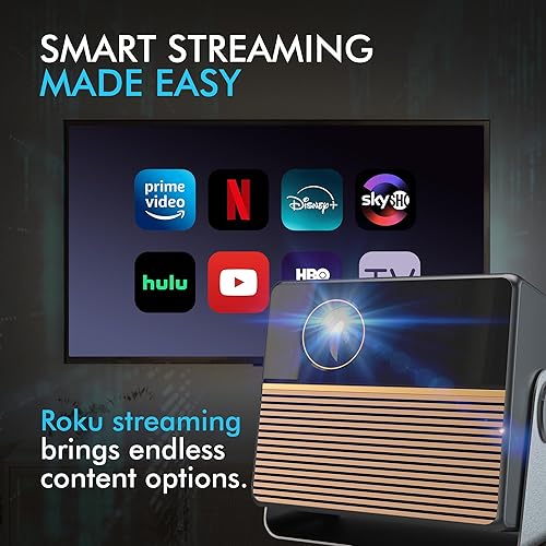 Miniatura 2 de RCA Smart mini projector | 1080P Portable Projector with Wifi and Bluetooth | Movie Projector with Tilt Stand | Adjustable Screen Size