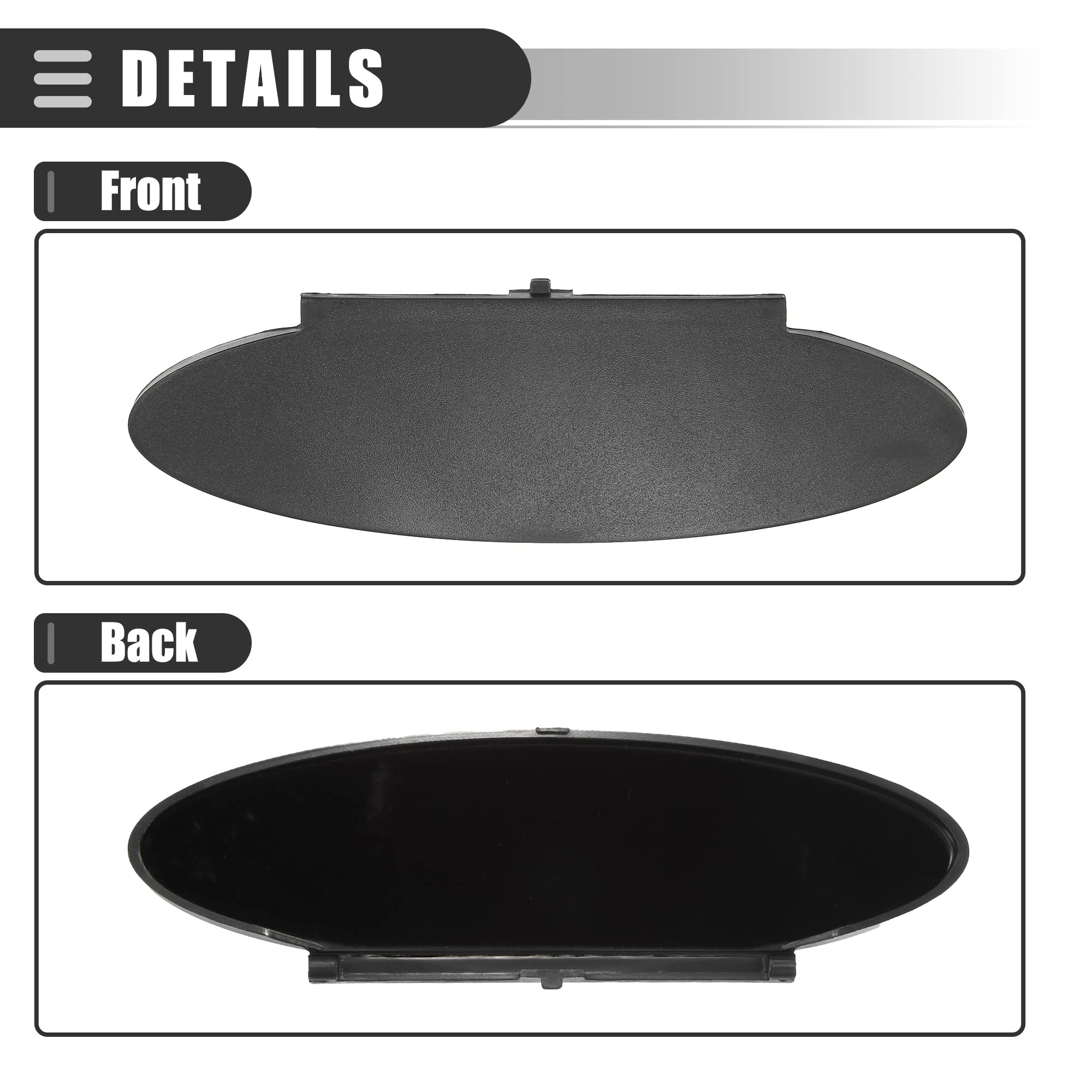 QUARKZMAN Cache Miroir Vanity Pare-Soleil Pour Porsche 996 1 Ensemble | Pour Porsche 997, Pour Porsche 987, Pour Porsche Boxster, Pour Porsche Cayman, ABS, Noir