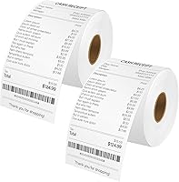 Vista 1 de Repuesto para DYMO 30270 Thermal – Cruxer 2 rollos de papel de recibo blanco no adhesivo de 2-1/4 pulgadas x 249 pies / 2.244 in x 249.3 ft