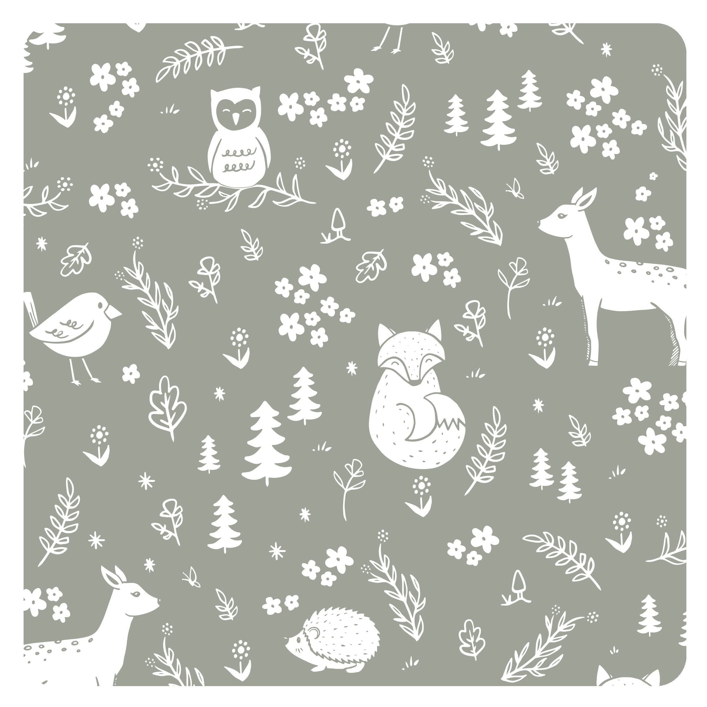 BapronBaby Forest Friends Bapron miękki wodoodporny odporny na plamy śliniak dla niemowląt, można prać w pralce, 6 m - 5 lat - (Sz Toddler/Little Kid 6m-3T), zielony, dla niemowląt/malucha (6m-3T)