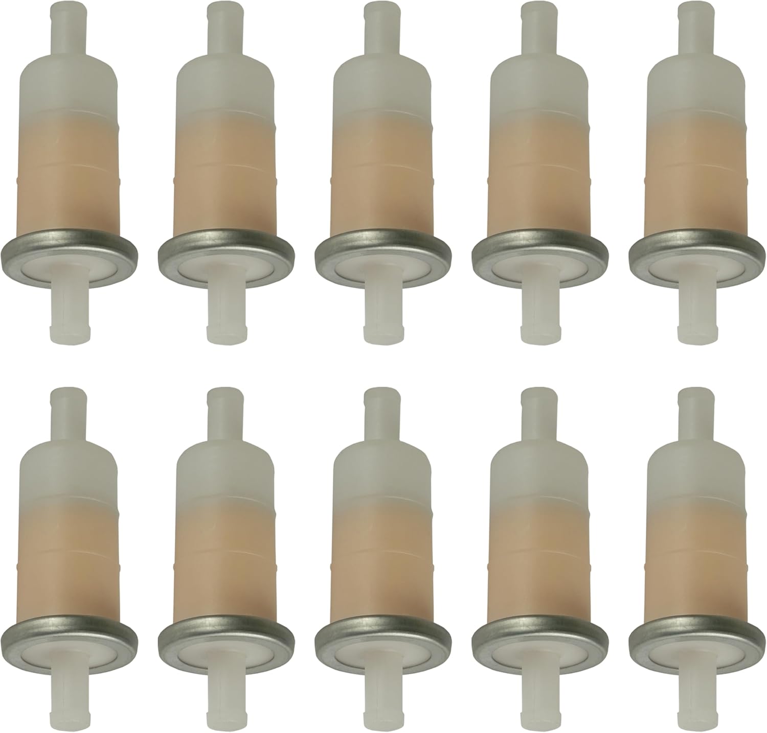 Caltric Fuel Filter Compatible with Honda GL1500 Gold Wing 1988-1990 / GL1500SE 1990-2000 / VT600C Shadow VLX 88-1997 Shadow Sabre VT1100C2 2000-2007 Qty 10