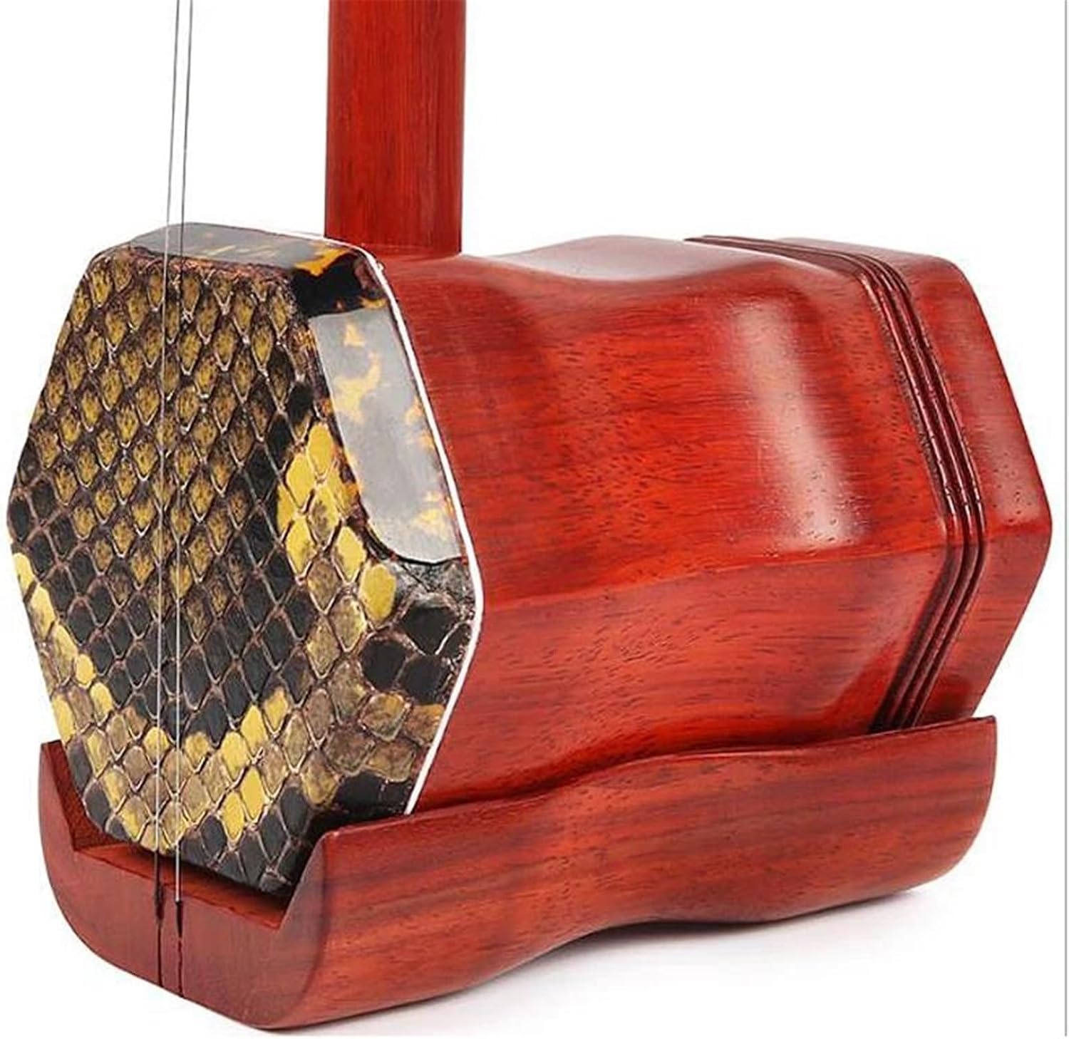 ローズウッド二胡中国楽器、バッグと弓付き2弦バイオリン 二胡