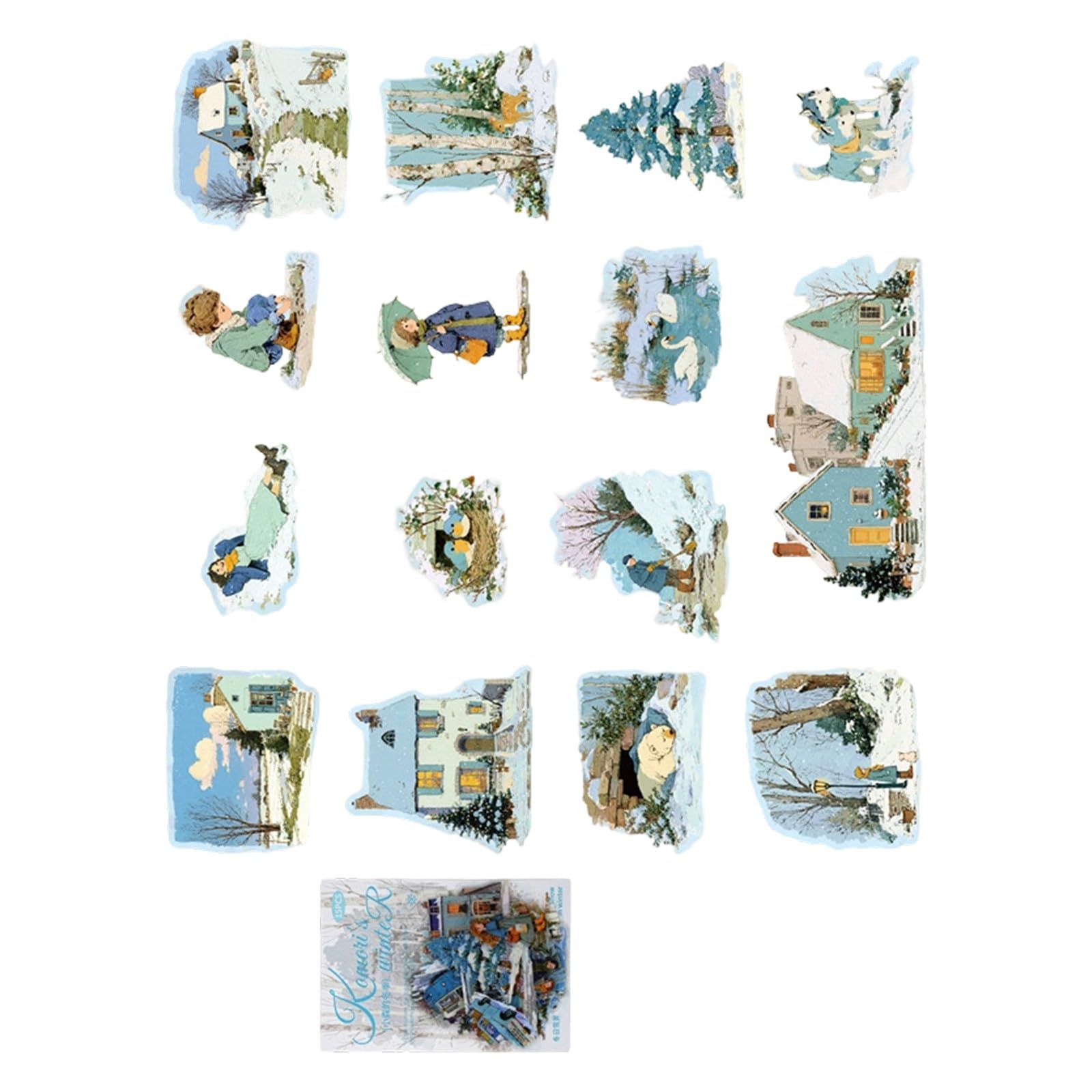 Artistic Scrapbooking Stickers Scrapbook Accessories Sticker, Waterproof Decorative Stickers for Scrapbooking, Letters Journaling Decorations Sticker