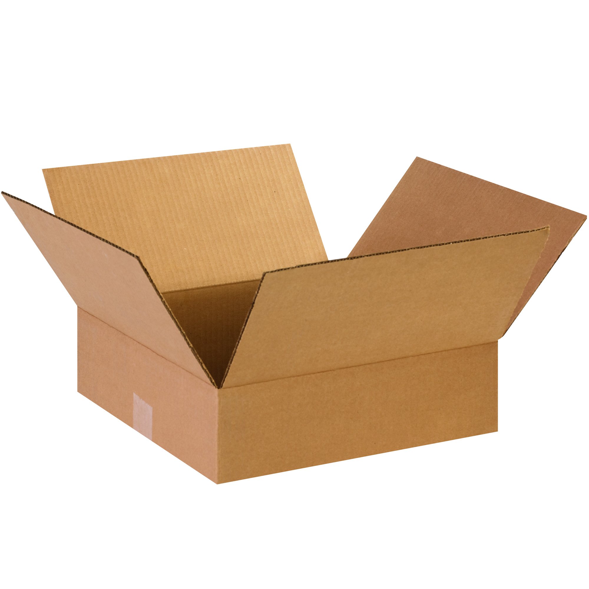 BOX USA 14 x 14 x 4 Corrugated Cardboard Boxes, Flat 14"L x 14"W x 4"H, Pack of 25 | Shipping, Packaging, Moving, Storage Box for Home or Business, Strong Wholesale Bulk Boxes