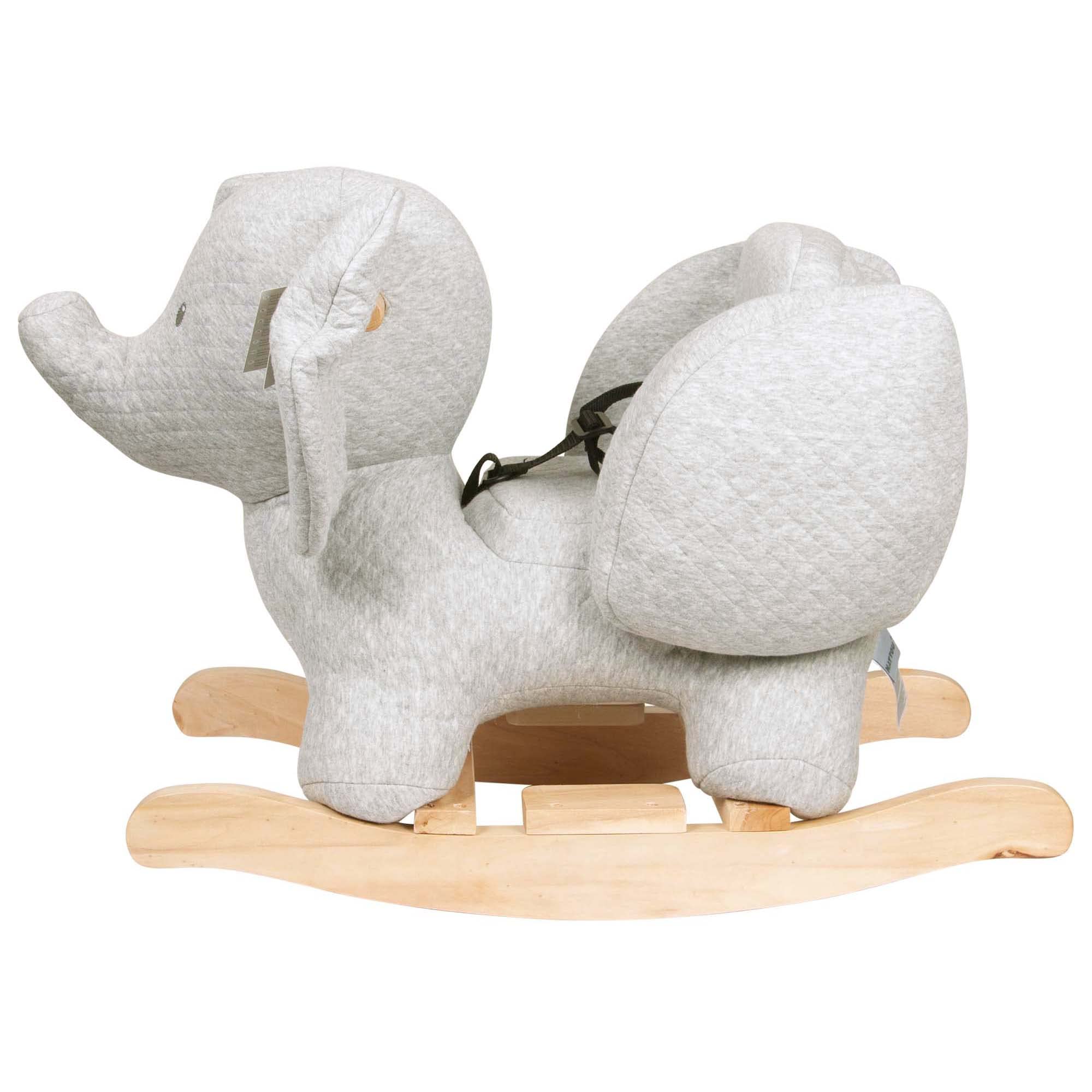 Nattou Rocking Animal for Children, Tembo The Elephant, 10-36 Months, 64 x 34 x 46 cm, Grey, 929141