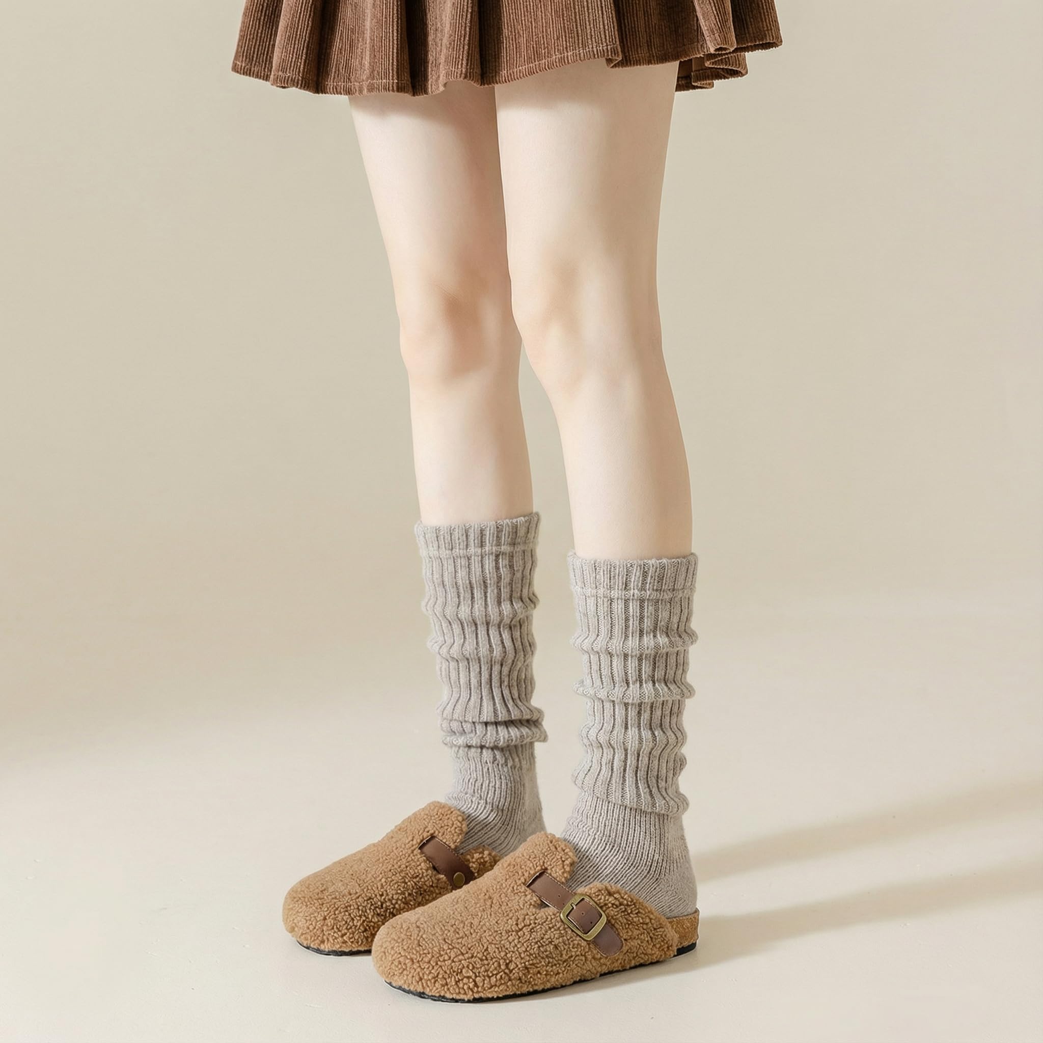 Womens Winter Short Slouch Leg Warmers for Yoga Ballet Dance
