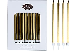 Mystical Gold Birthday Candles for Shimmering Celebrations