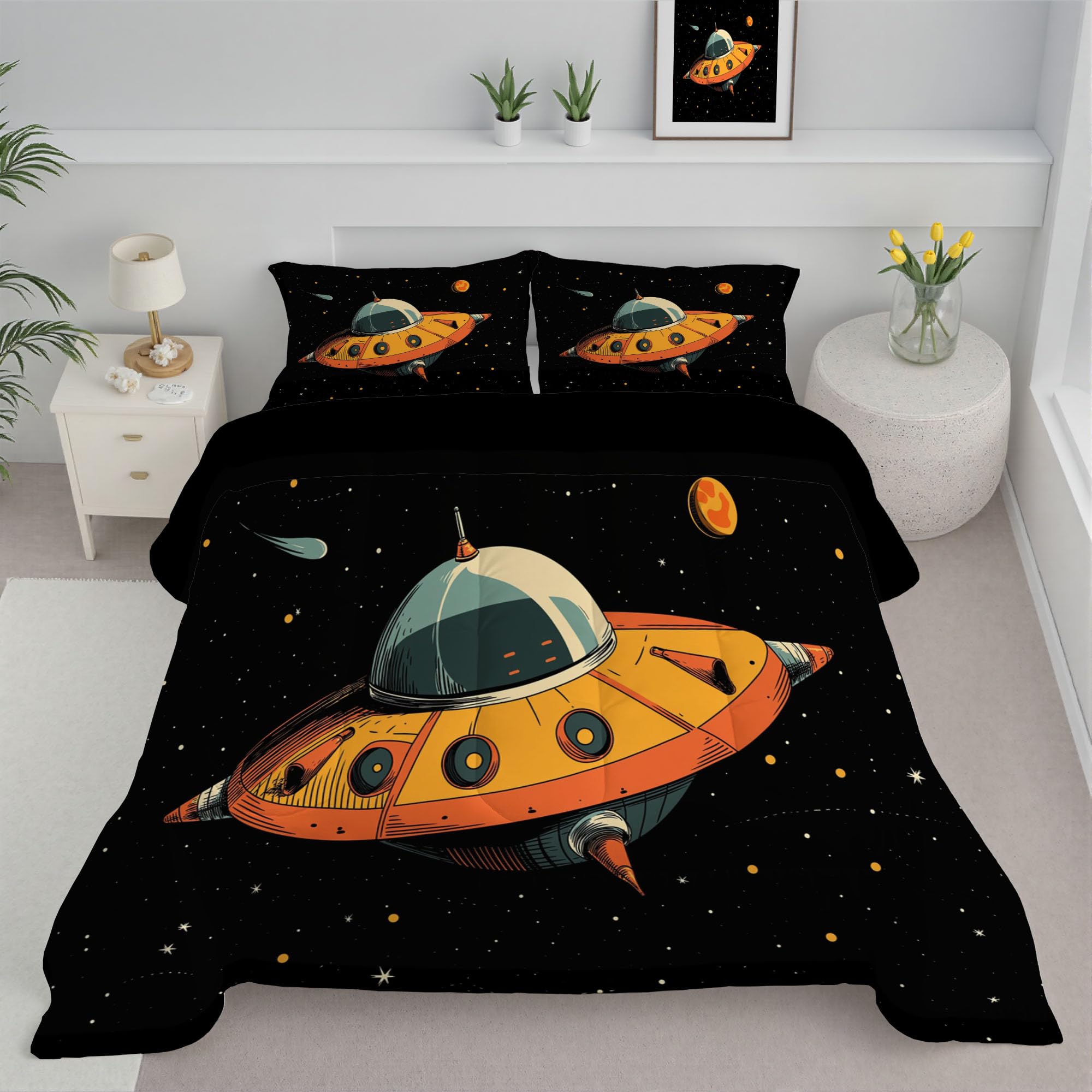 Couette 140x200 cm espace pour lit 1 personne edredon 4 saisons chambre enfant