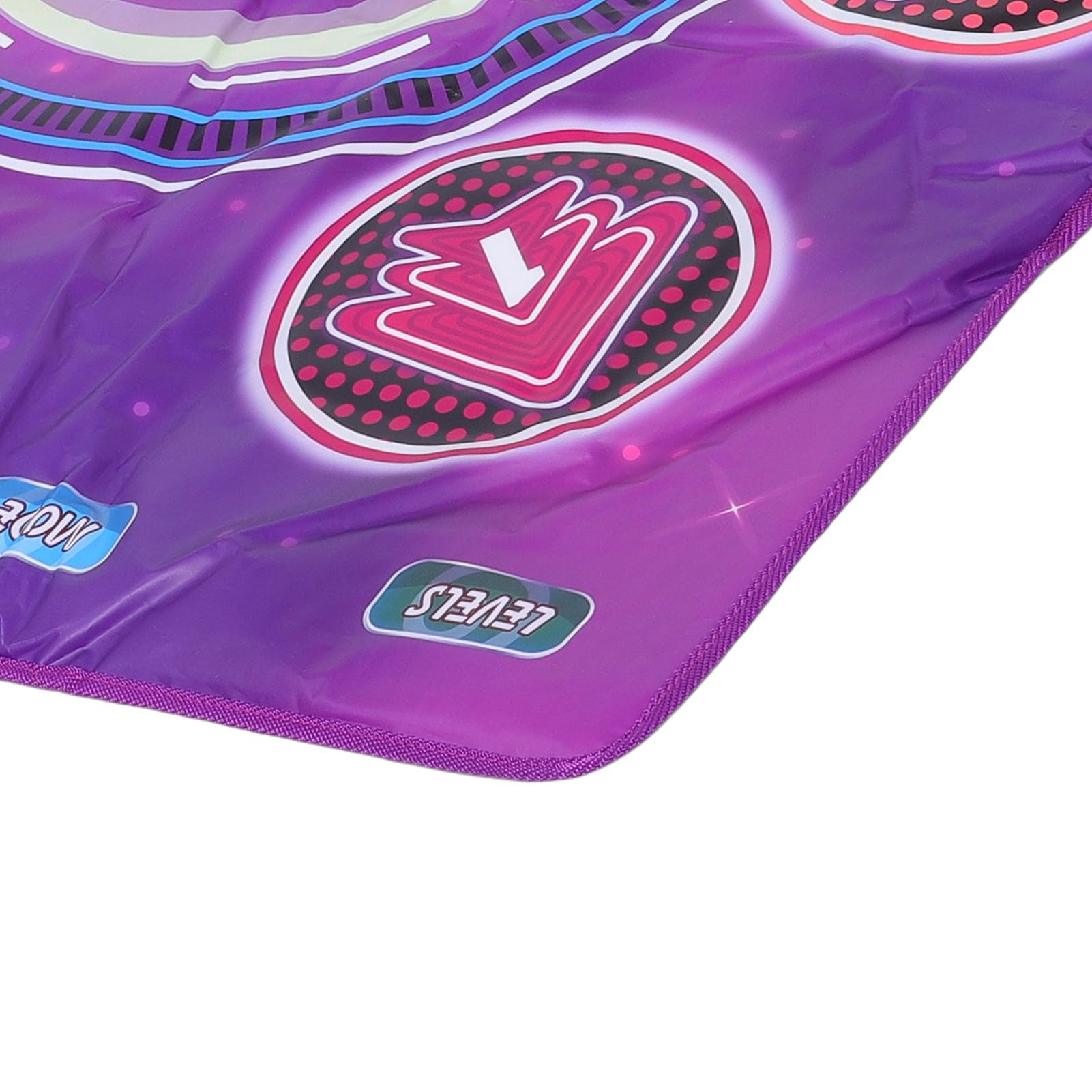 Tappetino da Ballo Elettronico, Tappetino da Gioco con Passi Ritmici Wireless, da Ballo per Musica Elettronica con 6 Pulsanti Luminosi e 6 modalità di Gioco, Ideale per Regali di Compleanno
