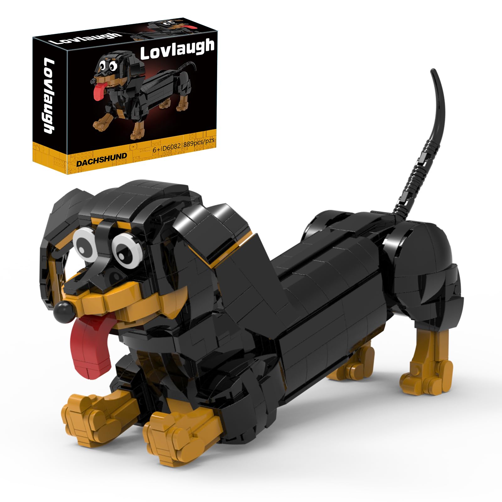 Amazon.com: lovlaugh Dachshund Dog Building Blocks Set 889PCS