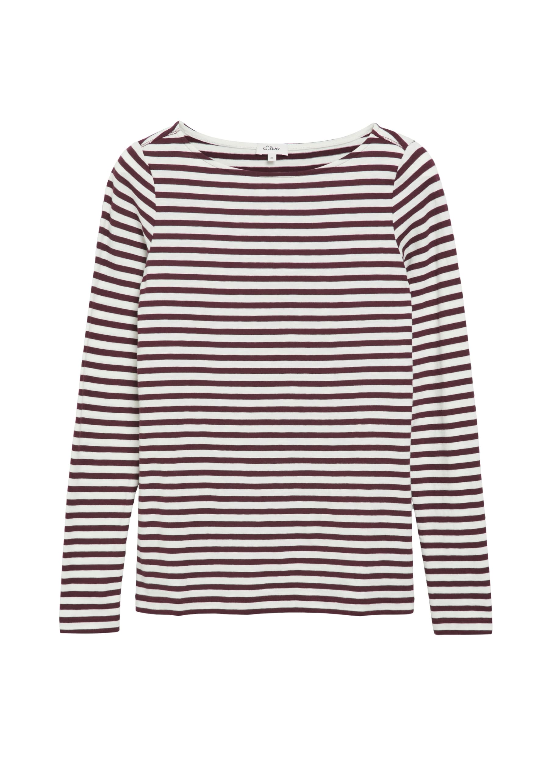 s.Oliver 2182446 Camiseta de Manga Larga a Rayas Mujer