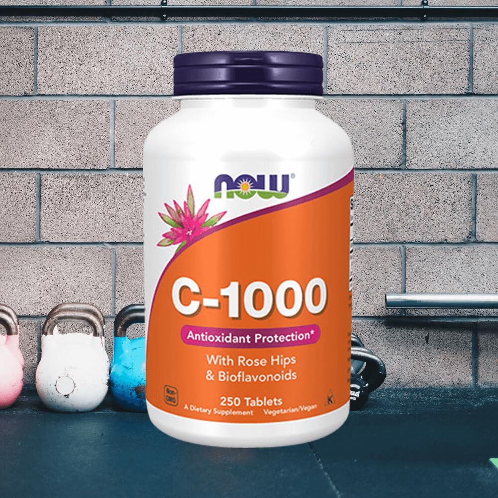 Now Foods C-1000 with Rose Hips & Bioflavonoids (250 Tabs) Unflavoured - Witaminy, minerały i zdrowie - Witaminy