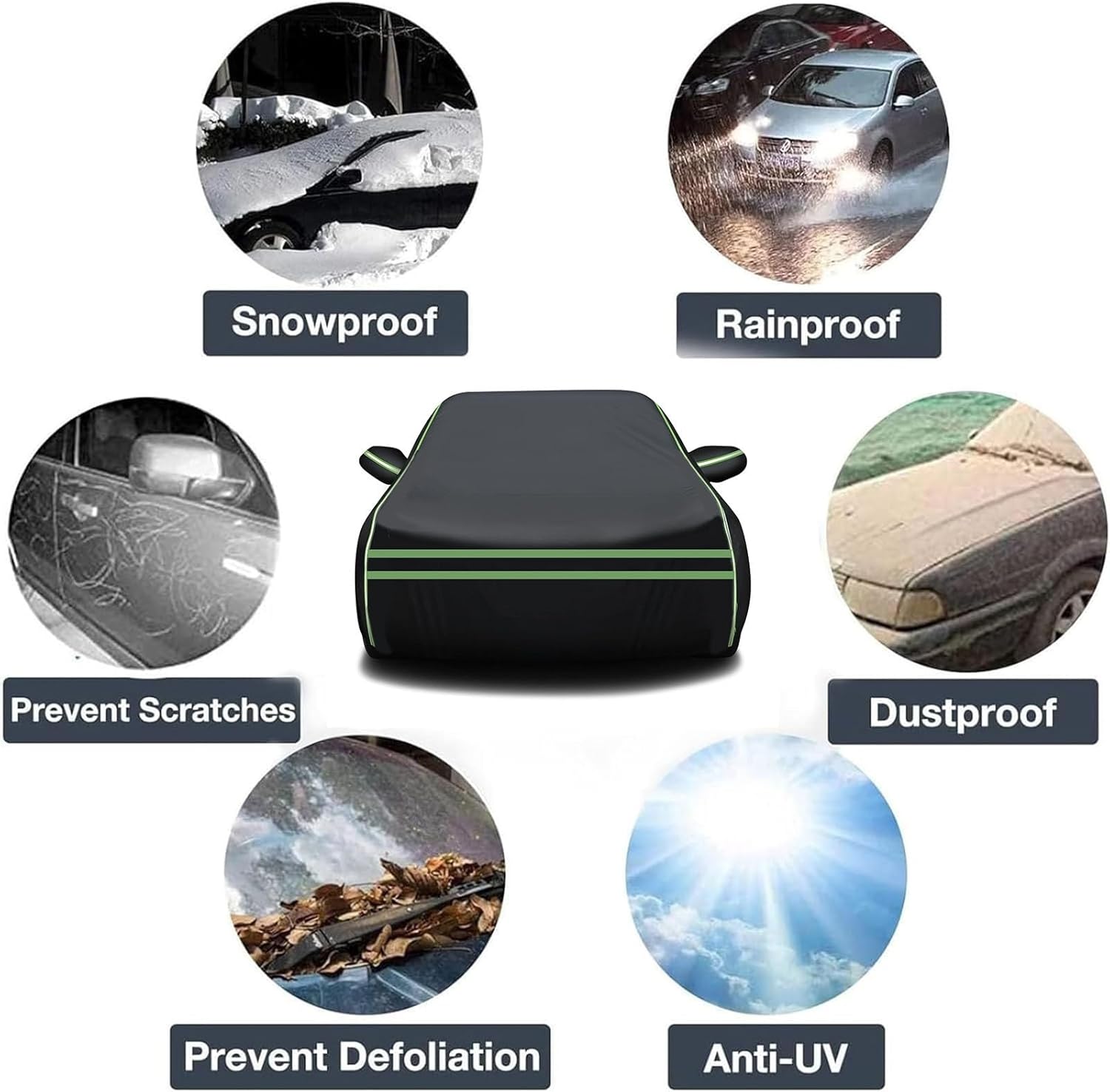 Car Cover Compatible with Nissan Murano 2012–2025 Waterproof All Weather for Automobiles Outdoor Full Exterior Covers Weatherproof Custom Full Car Covers,for All Seasons Protection(12)