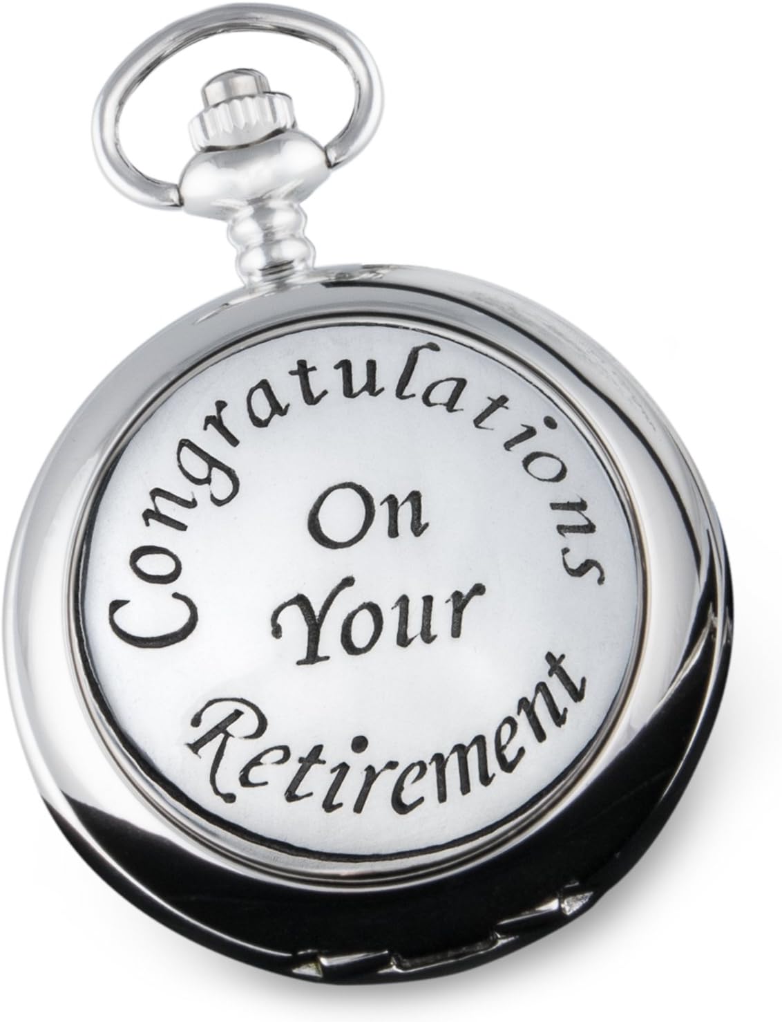 Retirement Gift, Professionally Engraved Pocket Watch with