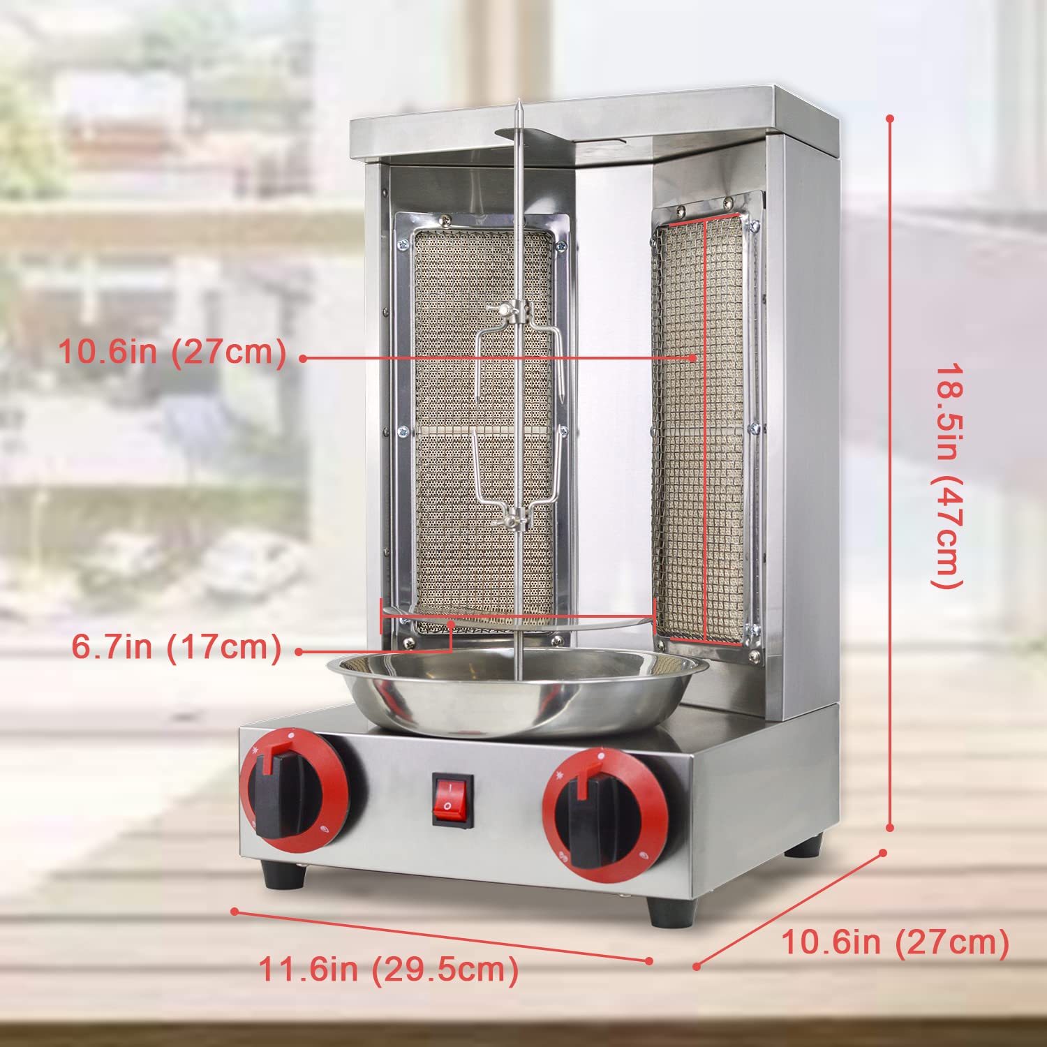 li bai doner kebab shawarma gyro machine