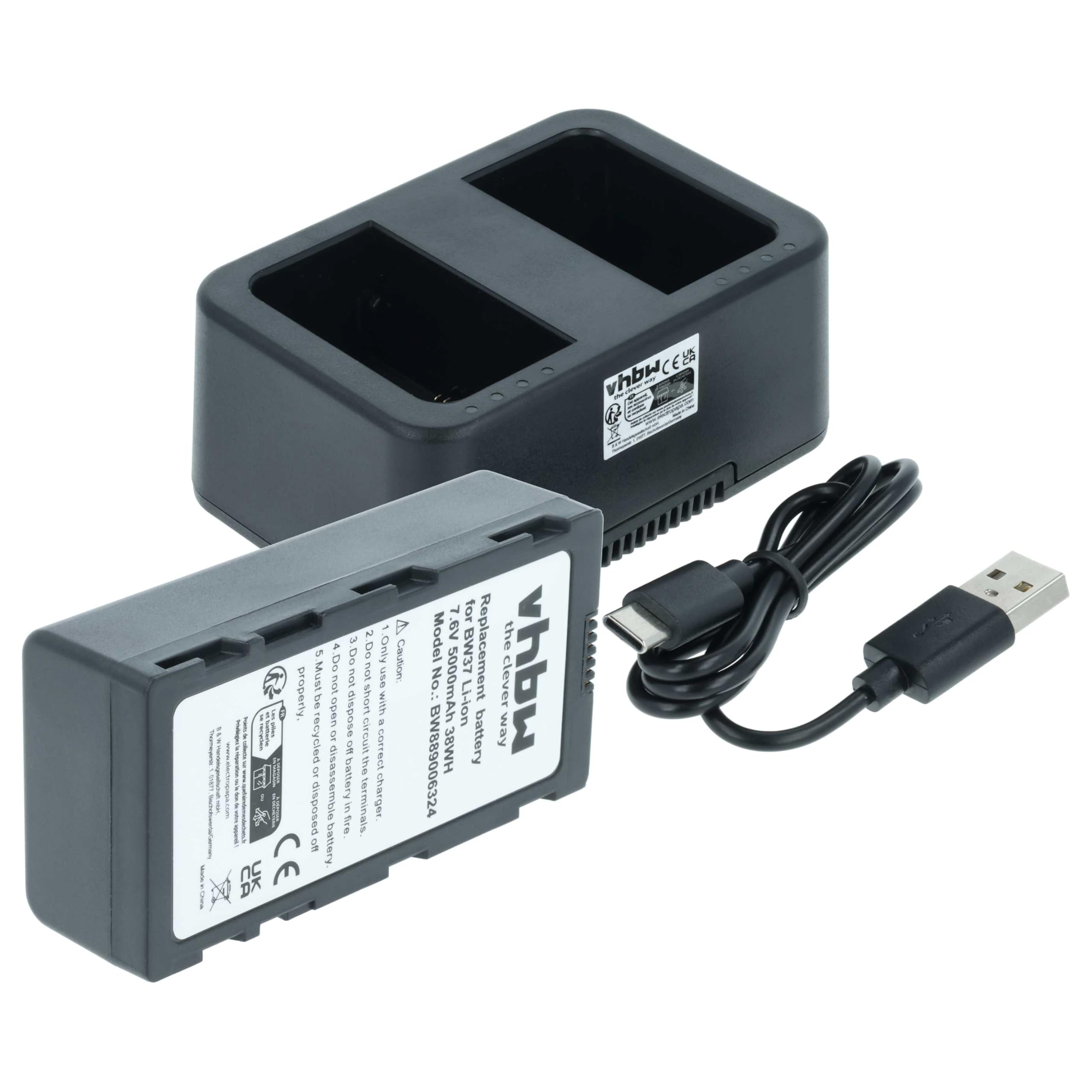 vhbw 1 x bateria, 1 x stacja ładująca z kablem USB kompatybilna z dji T30, T60, T40, T50, technologia UAV