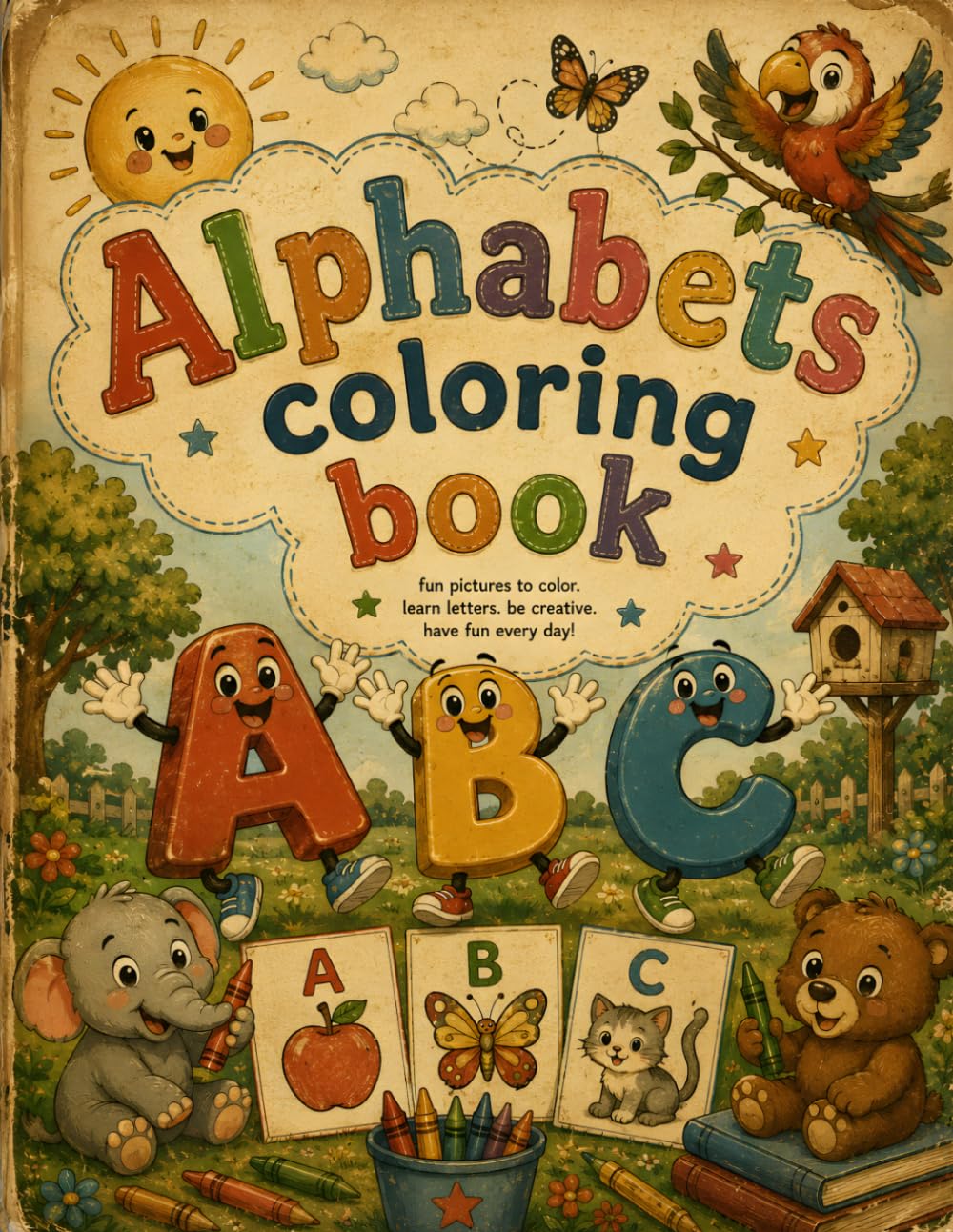 Alphabetic Coloring Books: Fun ABC Letter Coloring Pages for Preschoolers and Kindergarten Kids | Learn the Alphabet, Build Early Writing Skills, and Encourage Creativity