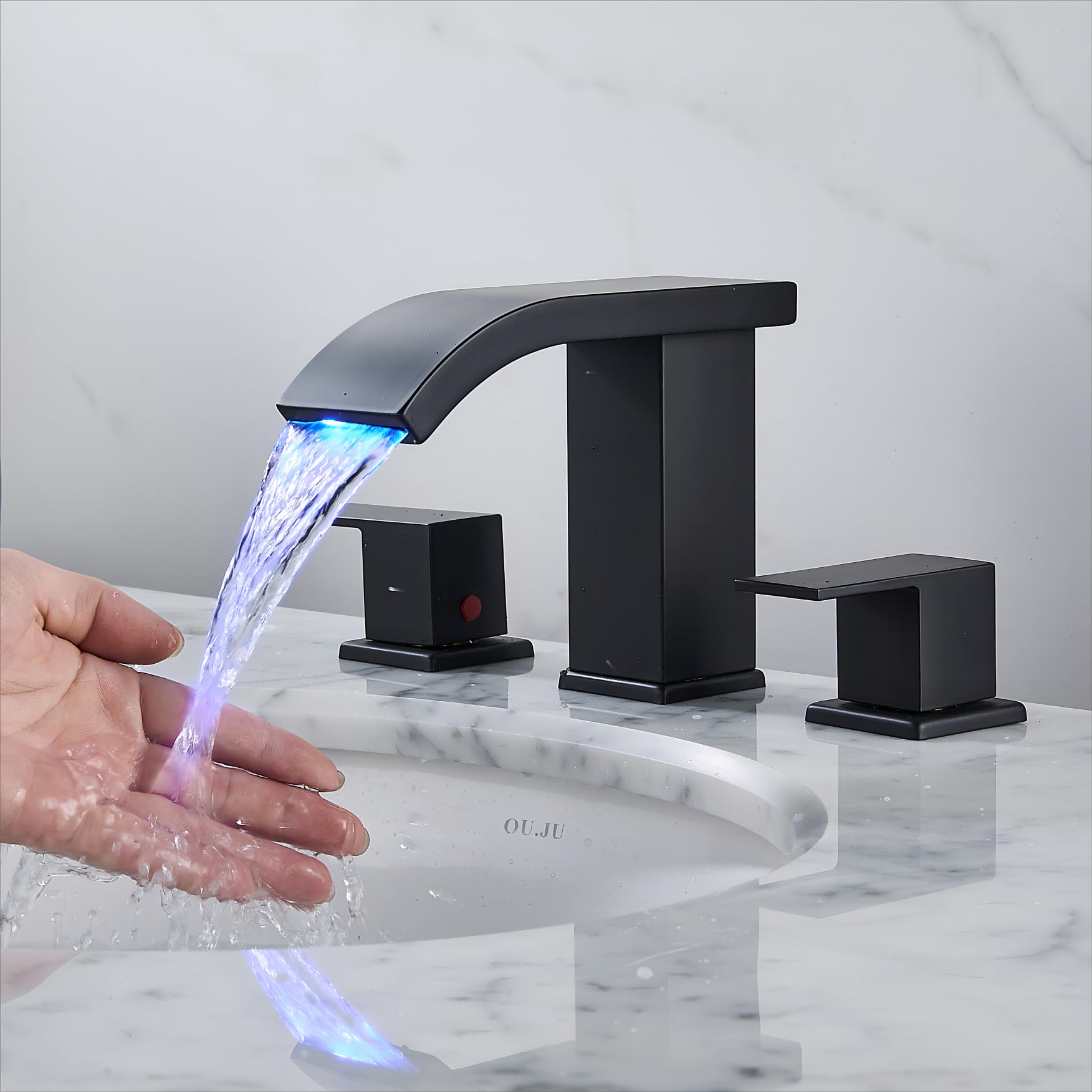 Bathroom faucets 3 Hole Widespread Modern Bathroom Sink