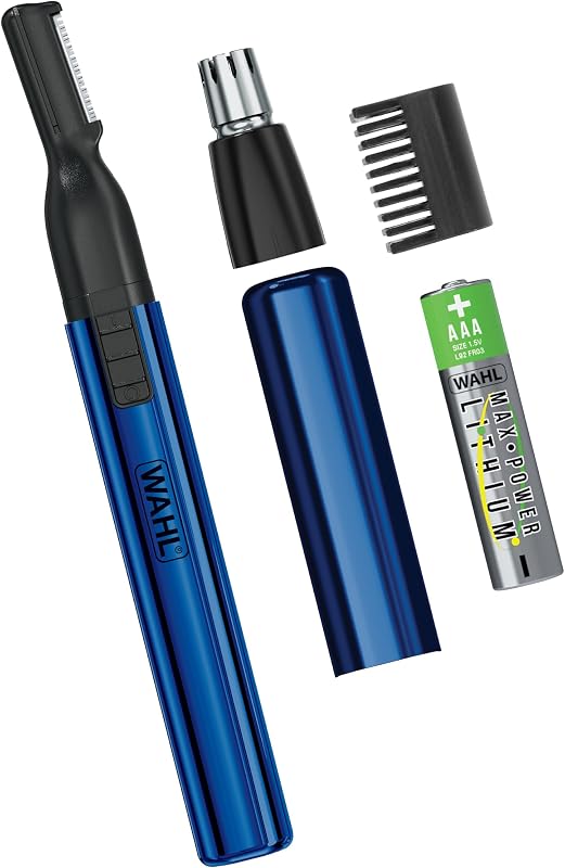 Lithium Battery 2-in-1 Pen Detail Trimmer for Nose, Ear & Eyebrow